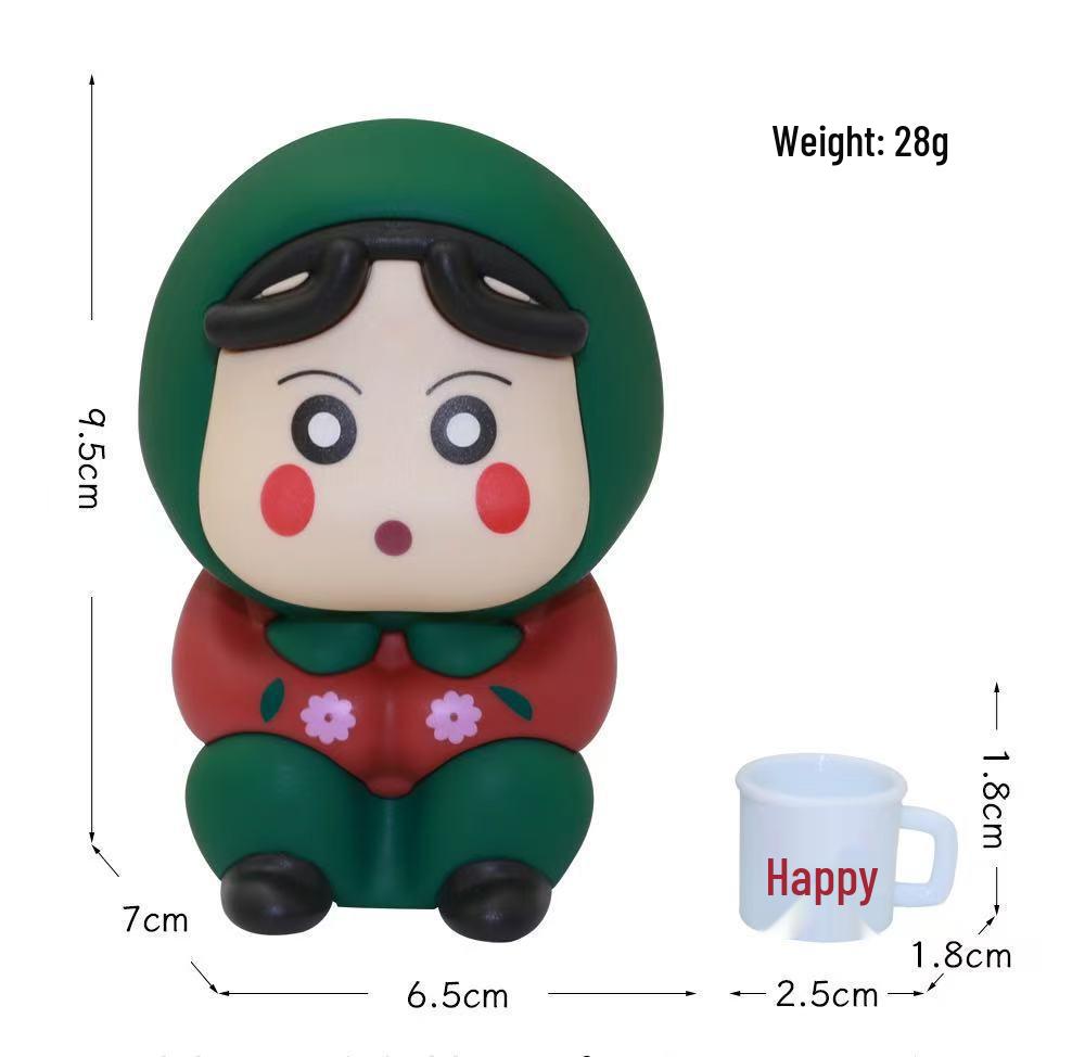 

Кавайная фигурка Син-чана в виде цветка из деревни - Модный домашний декор, сувенир, кукла в подарок