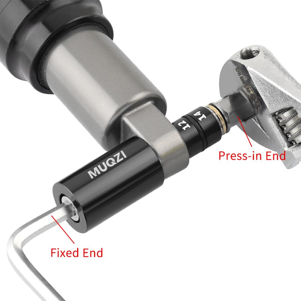 1/2Pcs MTB Road Bicycle Rear Shock Absorber Bushing Tool with 2 Adapters Rear Shock Eyelet Bushing Rear Shock Bike Repair Tool