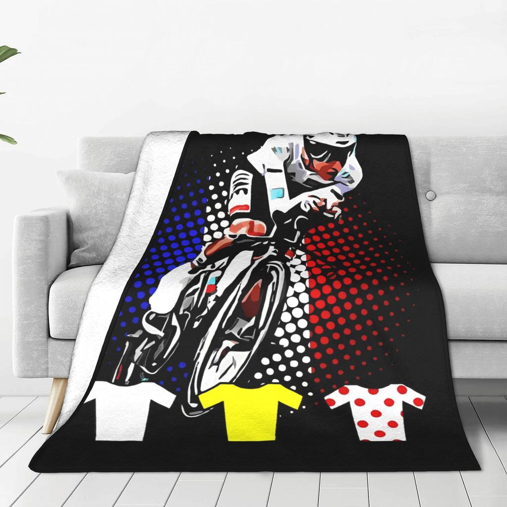 Tour De France Tadej Pogacar Wohndecke für Sofa Fahrrad Bike Liebe Fan Flauschige Weiche Plüschdecke Mehrere Größen für Alle Jahreszeiten