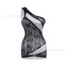 Sexy underwear new one-piece free sexy one-piece mesh clothes perspective uniform temptation hip skirt