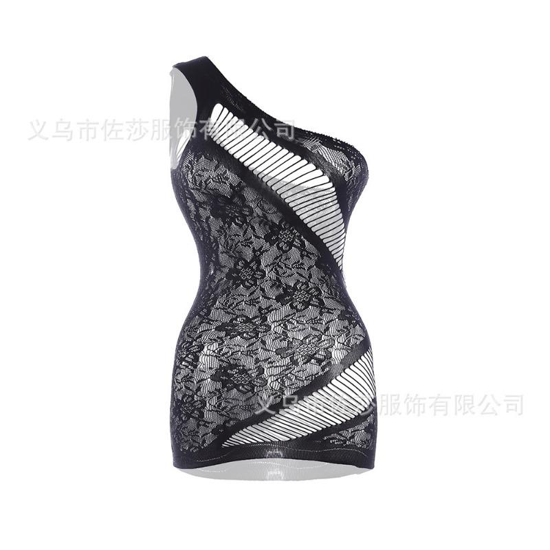 Sexy underwear new one-piece free sexy one-piece mesh clothes perspective uniform temptation hip skirt