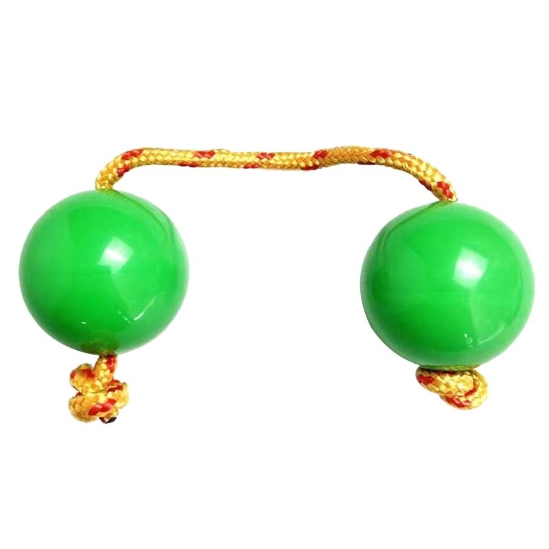 Aslatuas Rhythmic Balls Sets Music Egg Shaker Rattle Double Gourd Drum Balls Set