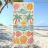 Cute Summer Beach Vibe Towel Patterned Sunscreen And Windproof Suitable For Swimming Pool Camping Travel