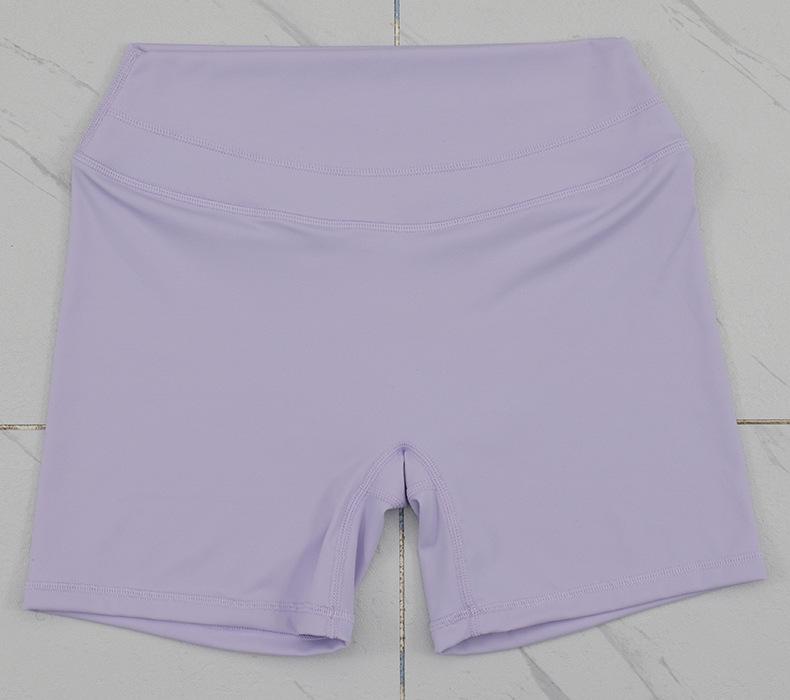 Women's High-Waist Yoga Fitness Shorts - Peach Hip, High-Elastic, Tight Athletic Wear