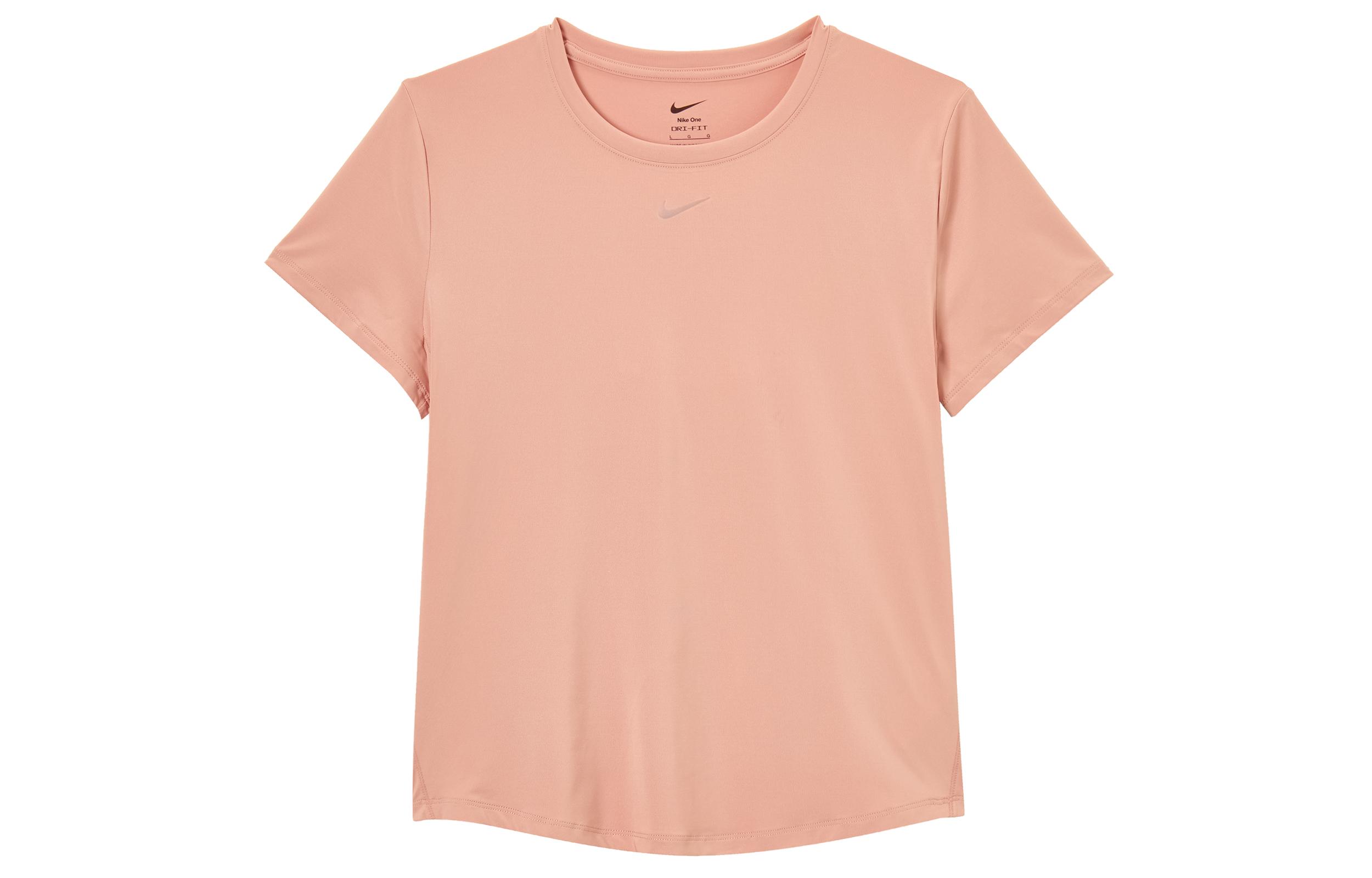Nike T Shirts Women s Pink Crew Neck Moderate FN2799-685 M