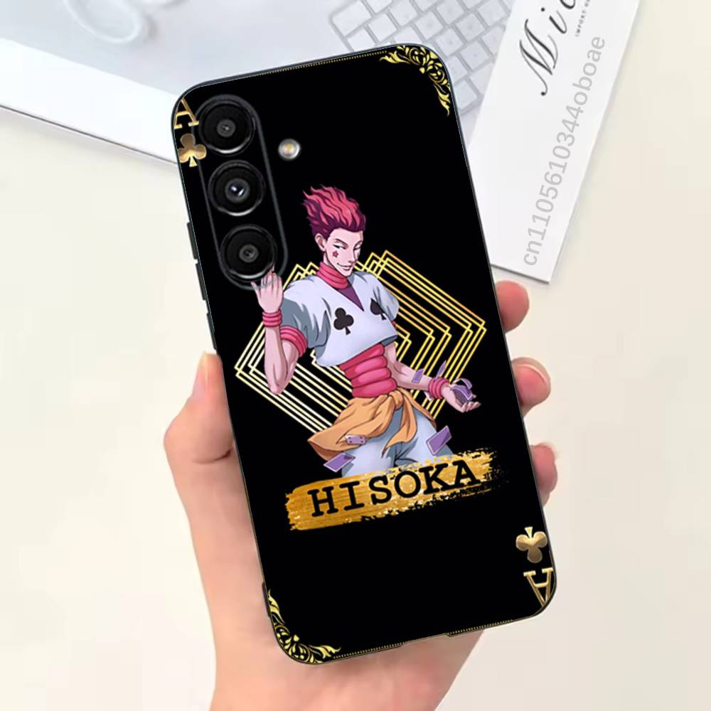Anime H-Hisoka M-Morow Phone Case For Samsung S25,24,21,22,23,20,S30,Ultra,Plus,Fe,Lite,Note,5G Black Cover