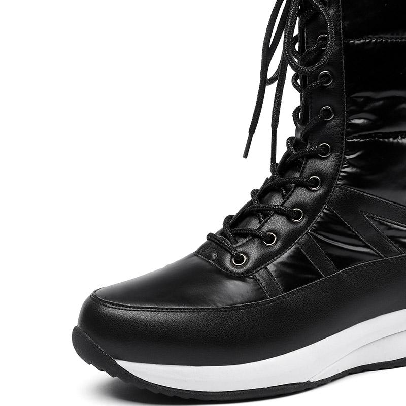 Dámské sněhule zimní teplé a pohodlné protiskluzové boty s dlouhým vlasem velká velikost ležérní bavlněné boty