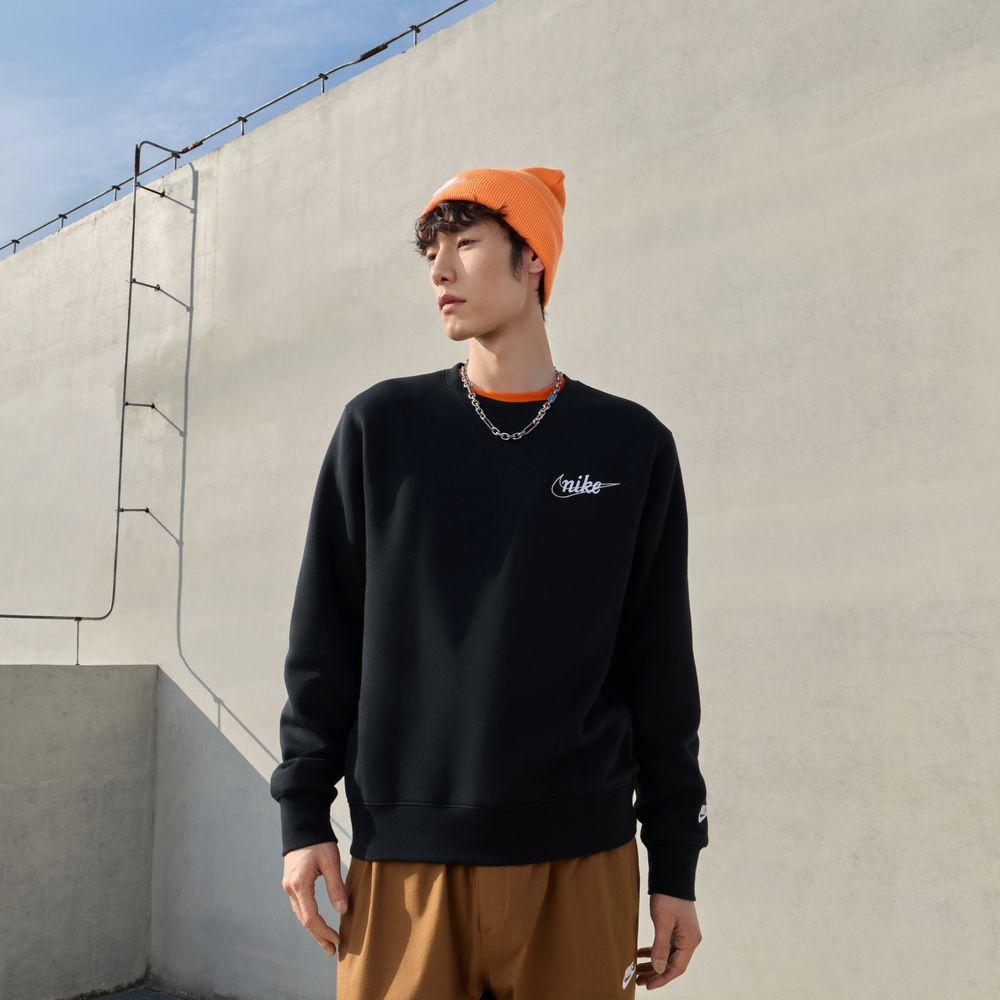 Nike Sweatshirts Men s Black Crew Neck Moderate Other S