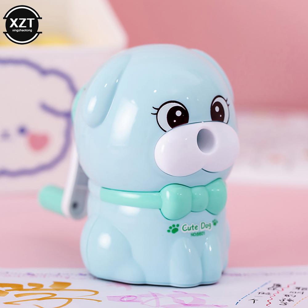 Creative Cartoon Dog Shaped Hand-cranked Automatically Pencil Sharpener Student Pencil Sharpener Stationery Office School Supply
