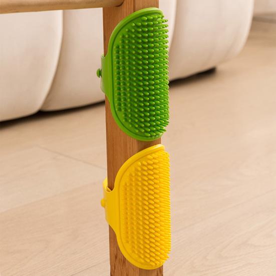 2Pcs Silicone Cat Grooming Strap Pad Self Groomer Brush Cats Adjustable Pet Grooming Tool Pet Grooming Accessory