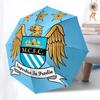 Manchester City, Crest- Automatic Opening and Closing, 8-rib Structure Portable Umbrella, Suitable for Men and Women in All Seasons - Perfec