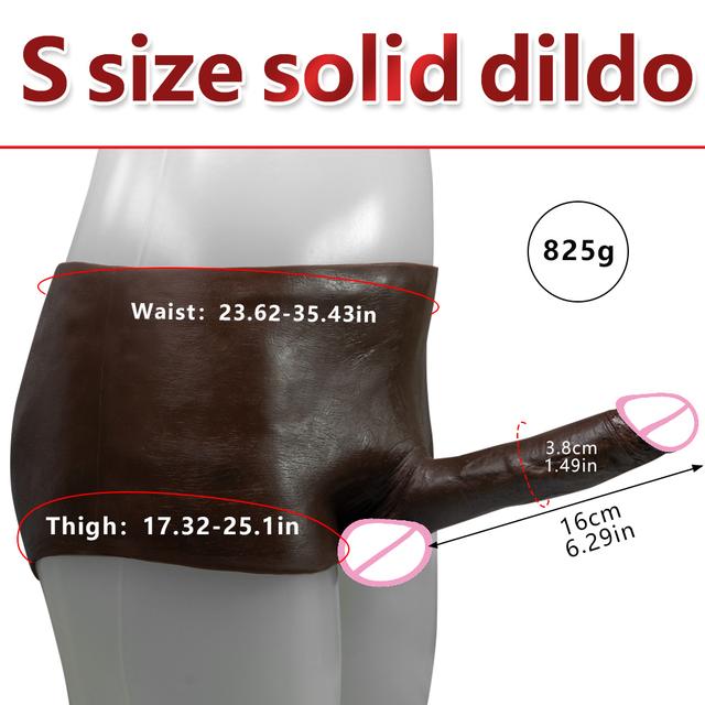 XXL černé pevné silikonové kalhoty realistické dildo silikonový pásek na dildo elastické kalhotky realistické penisové kalhoty masturbační zařízení