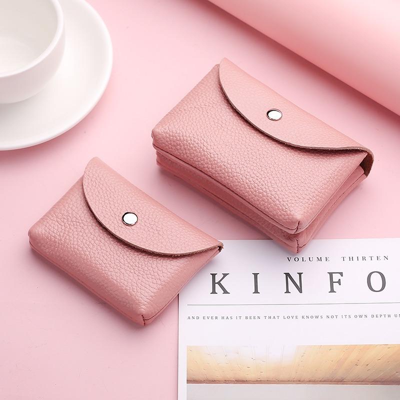 Leather Change Bag, Women's Coin Bag, Money Bag, Key Bag, First Layer Cowhide Small Wallet, Card Bag, Mini Soft Leather Small Bag.