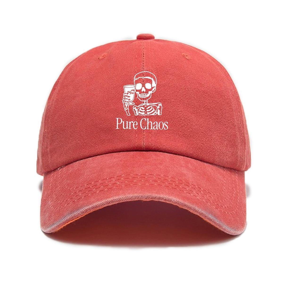 

Adjustable Breathable Baseball Cap Unisex Outdoor Street Style Printed Hat Casual and Versatile помаранчевий