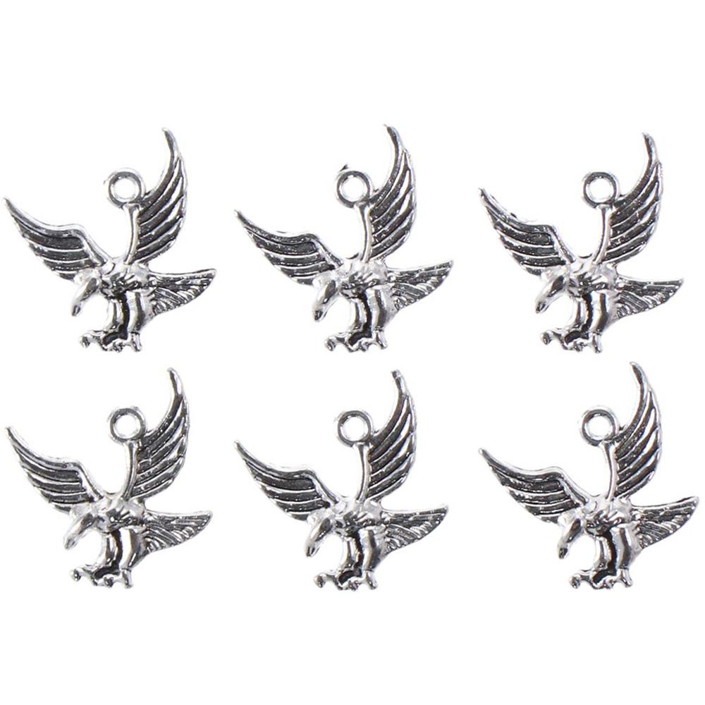 100pcs Eagle Shape Lovely 3D  Animal Eagle Shape Charms 0.78*0.78inch DIY Charms  Bracelets
