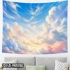 2D Flat - 2D Flat - 2D Flat Print 1pc Tapestry Cloudscape Wall Hanging Pure Healing Sky Art Decor Photo Booth Backdrop Suitable for Parties, Decor, Th
