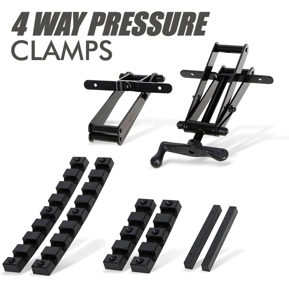 

4 Way Pressure Clamps Set Custom-width Clamp Splicing Board Positioning Panel Fixed Clip Carpenter Woodworking Tools