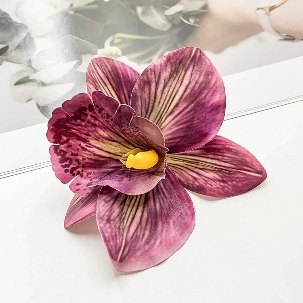 Artificial Magnolia Hair Barrettes Do Not Hurt Hair Hairpins Hearwear Beach Party Hawaiian