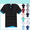 Premium Quality Mens Classic Short Sleeve Summer Golf Sport Shirts Solid T-shirt