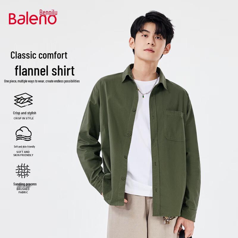 

Baleno Men s Flannel Casual Shirt 3XL