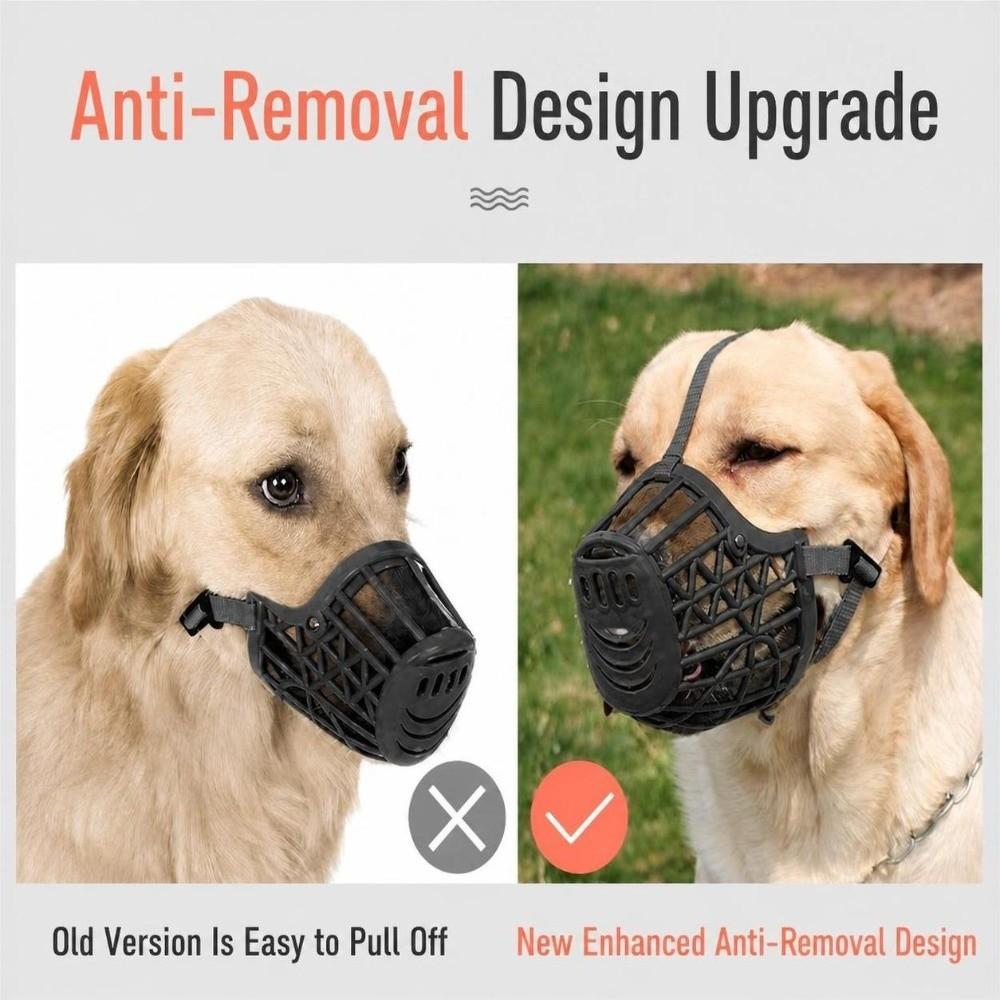 7 Sizes Available Pet Mouth Mask Adjustable Strap Anti-Bite Muzzle Dog Mouth Cover for Dogs