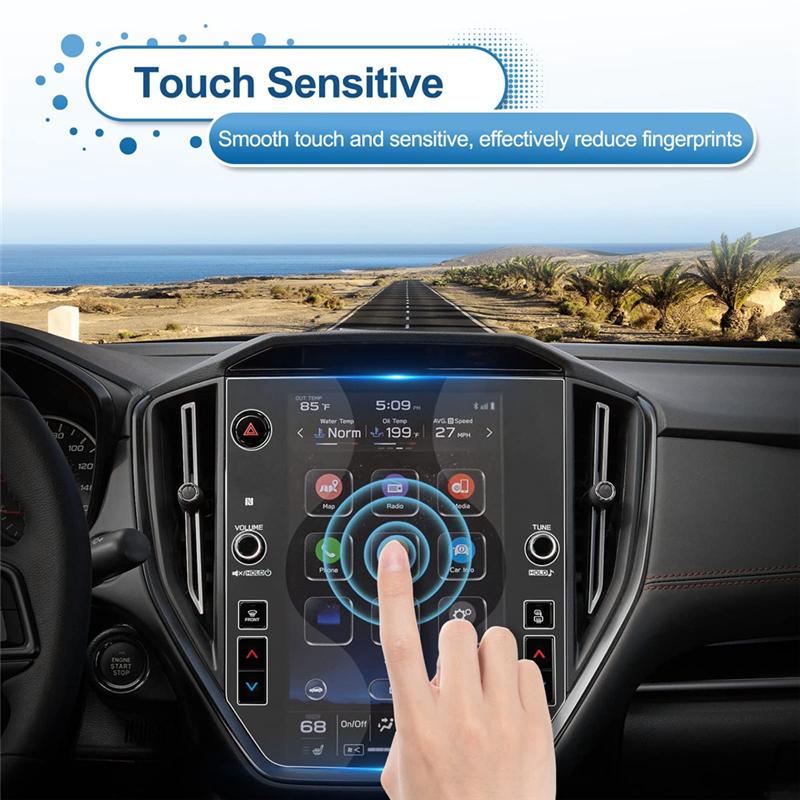 For Subaru WRX - Screen Protector, Tempered Glass Multimedia Display Touch Screen Protective Film Accessories-A87Q
