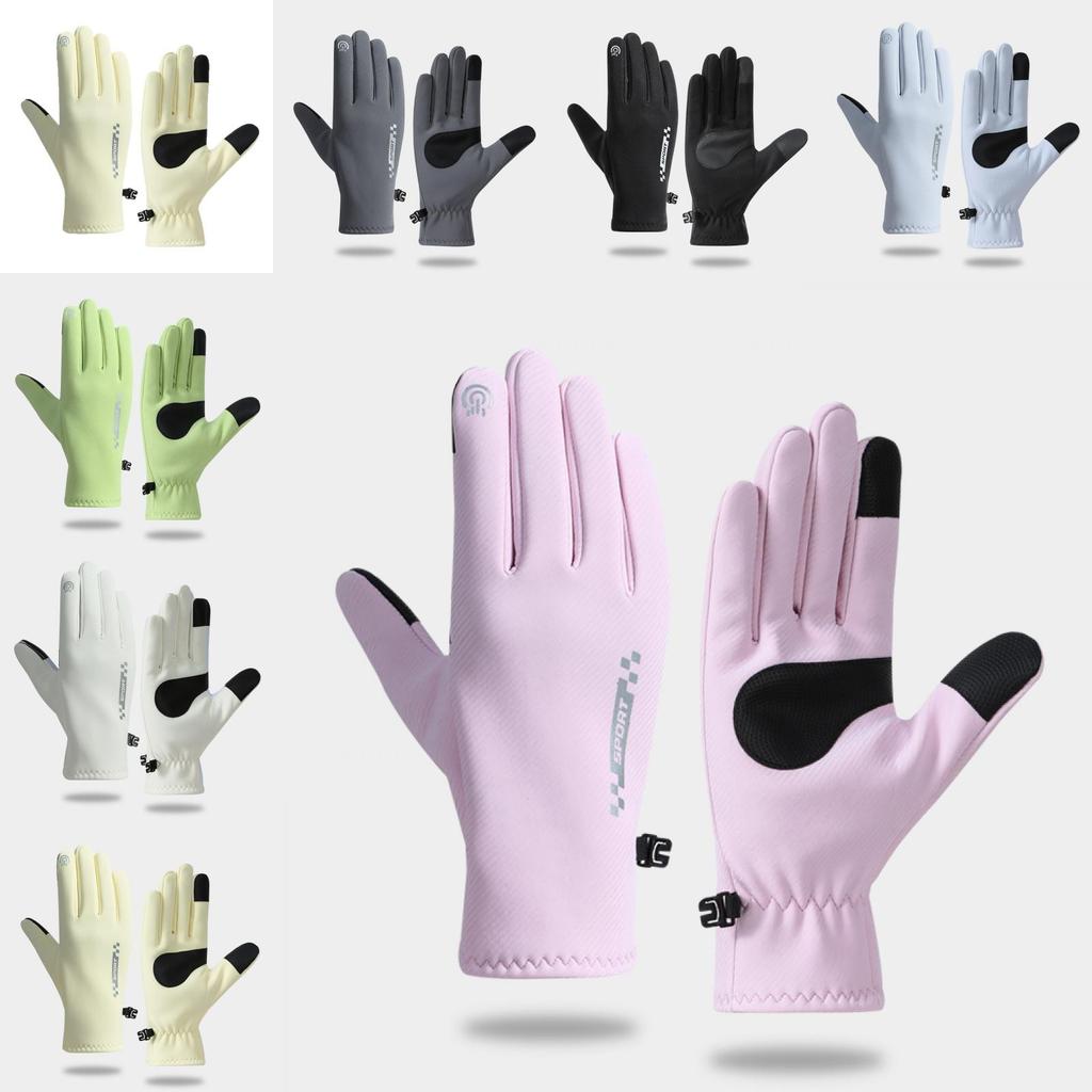 Men Women Warm Touchscreen Gloves With Nonslip Fleece For Winter Outdoor Cycling