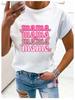 Large Size Women's Flower Mom Vintage Trend Clothing Printed T-Shirt Clothing Summer Basic Top Short Sleeves