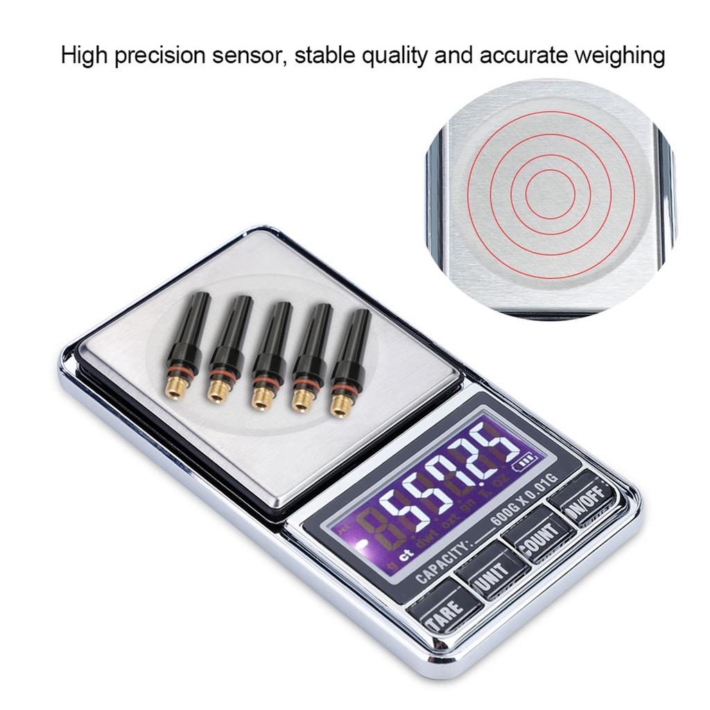 USB High Precision Balance Digital Electronic Pocket Weight Gram Scale(600g 0.01g)