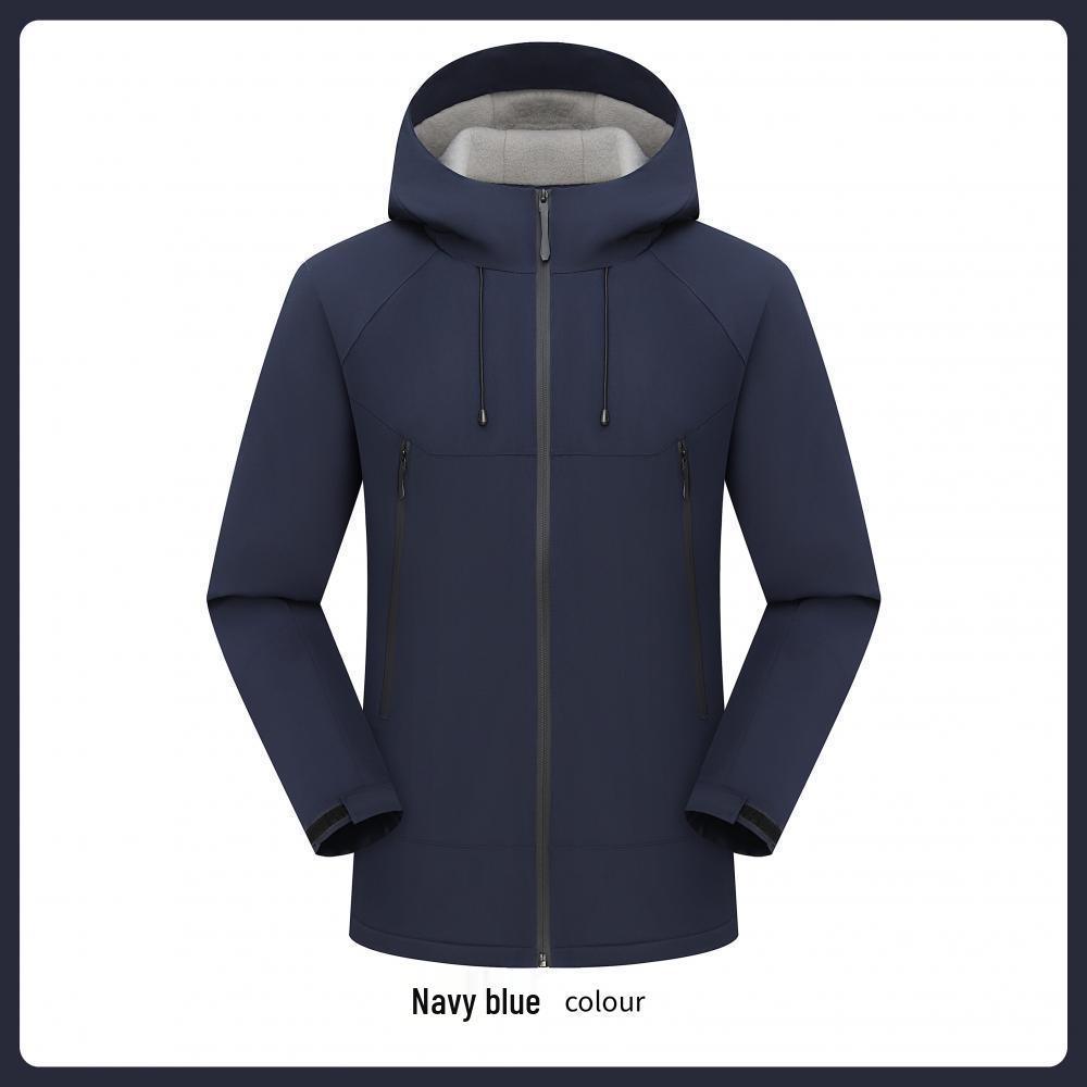 

Custom Embroidered Down Cotton Windbreaker Uniform with Color-Block Design and Stand-Up Collar for Work or Milk Tea Shops. S