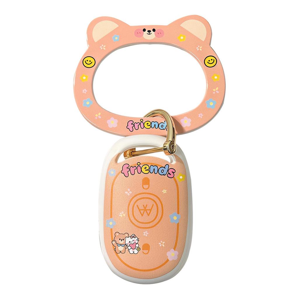 Aima Electric Vehicle Cute Bear Key Cover - Pink/Orange Electric Scooter Remote Control Protector