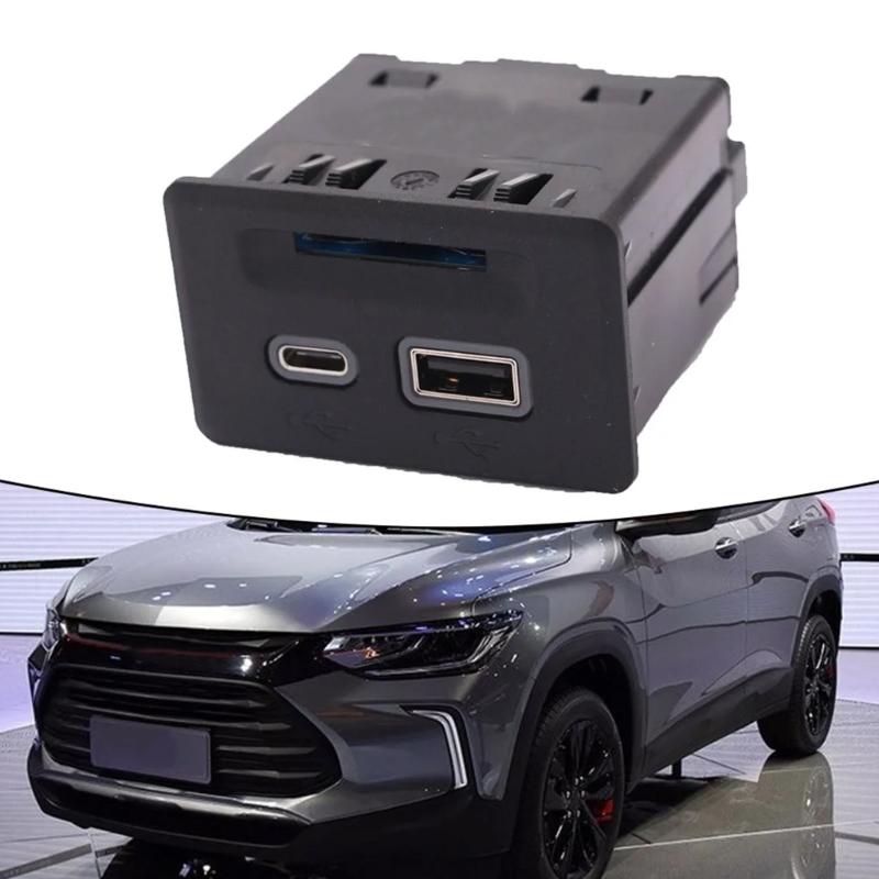 USB Port Socket Assembly Center Console Auxiliary for 1500 USB Socket Replace 13525431 13529869 13512377