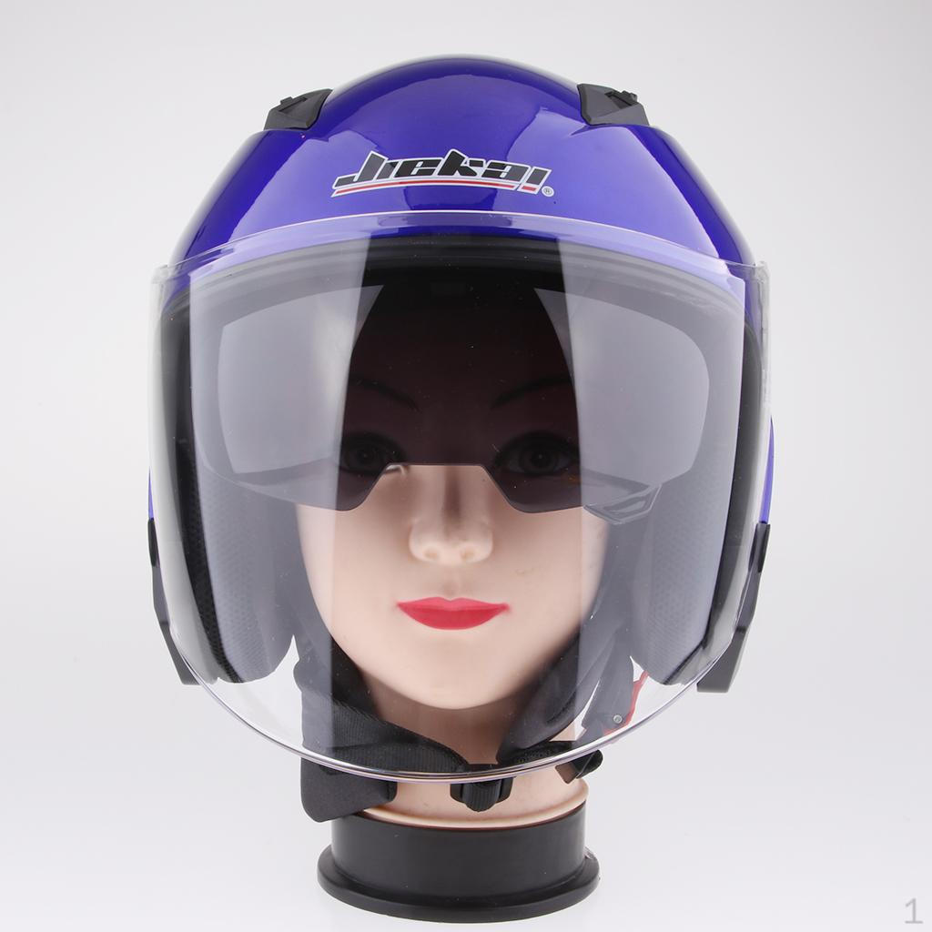 3/4 Open Helmet with Shield - Pick Size & Color