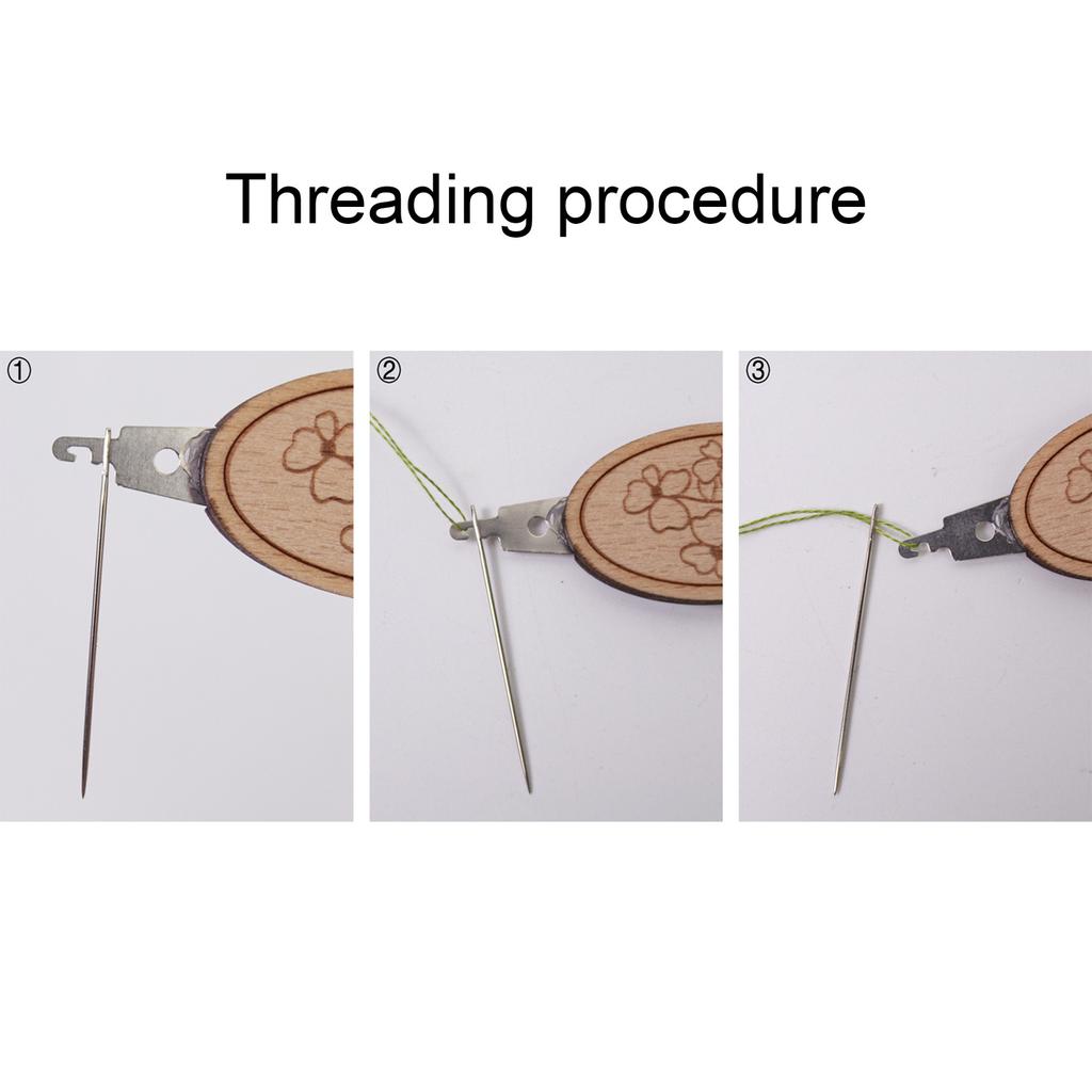 10Pcs Hand Sewing Needle Set with Magnetic Box Metal Embroidery Needle with Threader for Sewing Quilting and Embroidery