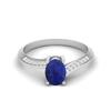 925er Sterlingsilber Oval 1,28 Karat Lapislazuli Edelsteinring