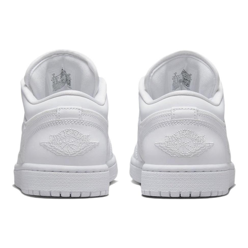 Air Jordan 1 Low Triple White Quilted Women Sneakers DB6480-100