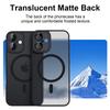 Custodia blindata magnetica opaca traslucida di lusso antiurto per iPhone 11 12 13 14 15 16 Per cover di ricarica wireless Magsafe