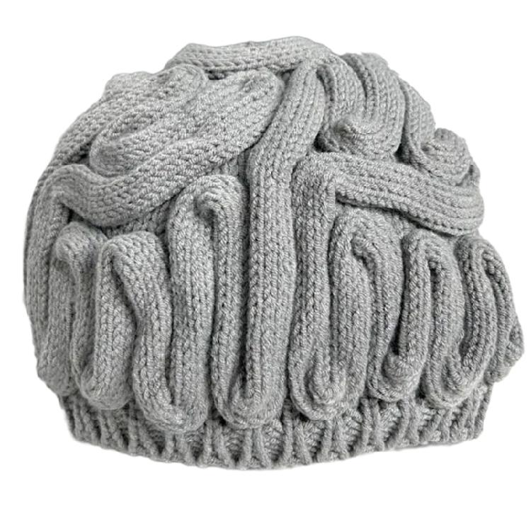Winter Warm Novelty Hat for Adult Cerebrum Hat Pullover Skull Hat for Outdoor Activity Halloween Dressingup Headwear