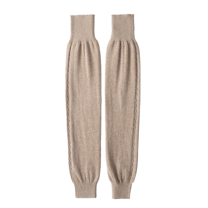 100% Pure Cashmere Women’s Knee Pads: Extended Length, Warm Knit Leg Warmers