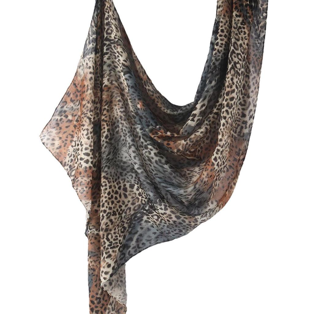 "Ethnic Watercolor Modal Cotton Shawl Satin Print Scarf for Women"
