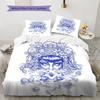 Love, Death, Robot Pattern Bedding Quilt Set Quilt Cover Pillowcase Home Decoration Birthday Gift (1 * duvet cover + 2 * pillowcase, without core)