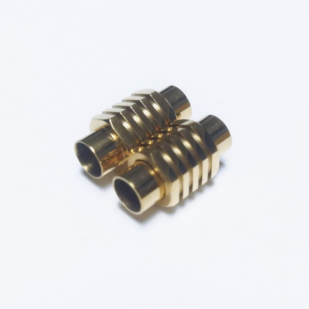 5Pcs/Lot Stainless Steel Buckle Leather Rope Bracelet Connection Hexagonal Titanium Steel Magnetic Clasp Diy Jewelry Making