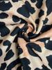 2024 Leopard Print Sexy Zipper Bodysuit - Women's Long-Sleeve