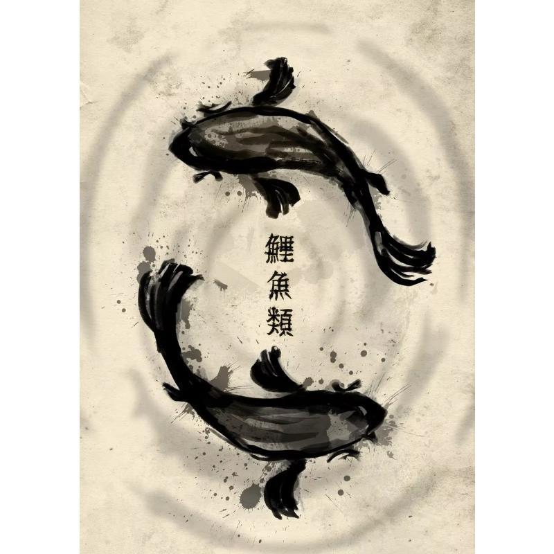 Japanisches Samurai Leinwandgemälde Wandkunst Charakter Poster und Drucke Heimdekorationsbild für Wohnzimmer Schlafzimmer Ästhetisch