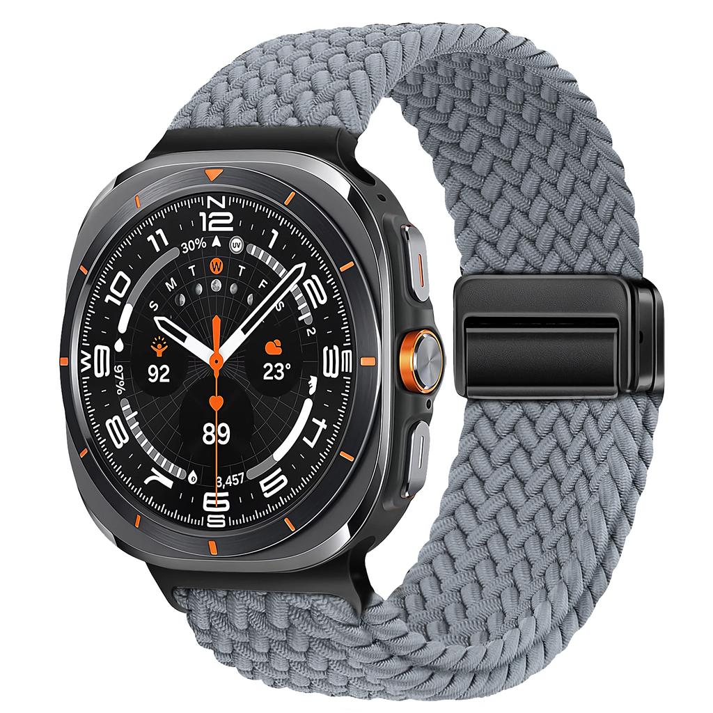 Braided Bands For Samsung Galaxy Watch Ultra 47mm watchband Magnetic wrist sport belt Bracelet Correa Galaxy Watch 7 Ultra Strap