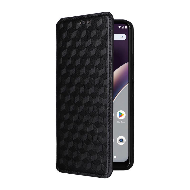 Compatible with BLU G53/G64: Leather Phone Case with Card Slot, Bracket, Magnetic Closure, Multi-Functional Protective Cover.