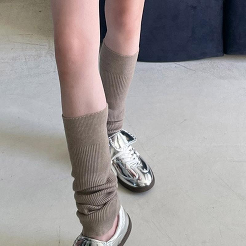 Womens Girls Lovely Leg Warmers Winter Knitted Leg Sleeves Goth Crochet Baggy Cuffs Ankle Heap Socks Tigh Highs Socks