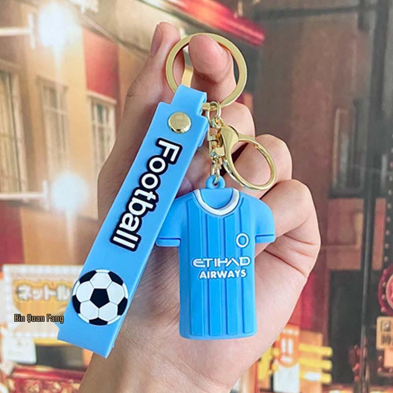 World Cup Football Jersey Keychain Pendant - Personalized Small Gift for Boys Single OPP Bag