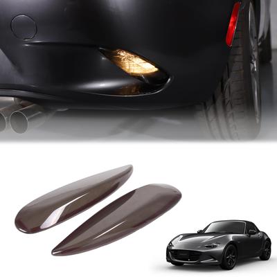 Hcilloend New Mazda Roadster RF ND Series Suitable for Fog Lamp Cover Rear Fog Lamp Cover Smoke Color Made of ABS Easy To Install Paste Type