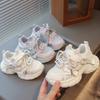 Spring Kids Sneakers Soft Sole Princess Shoes Lightweight White Shoes Fashion Dad Shoes Girls Outdoor Running Shoes